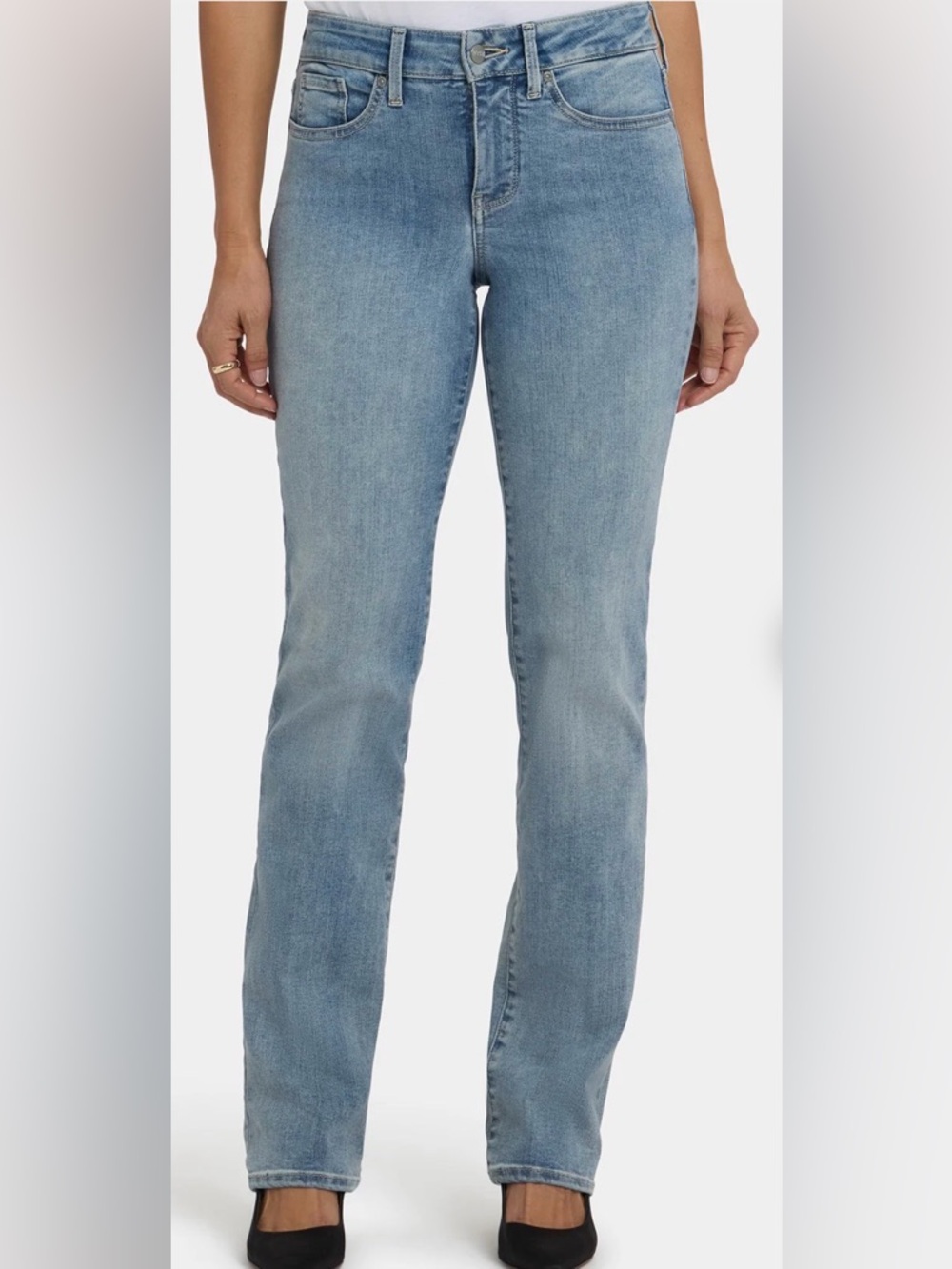 NYDJ MARILYN STRAIGHT LEG JEANS IN HALEY WOMENS SZ 4 NWT